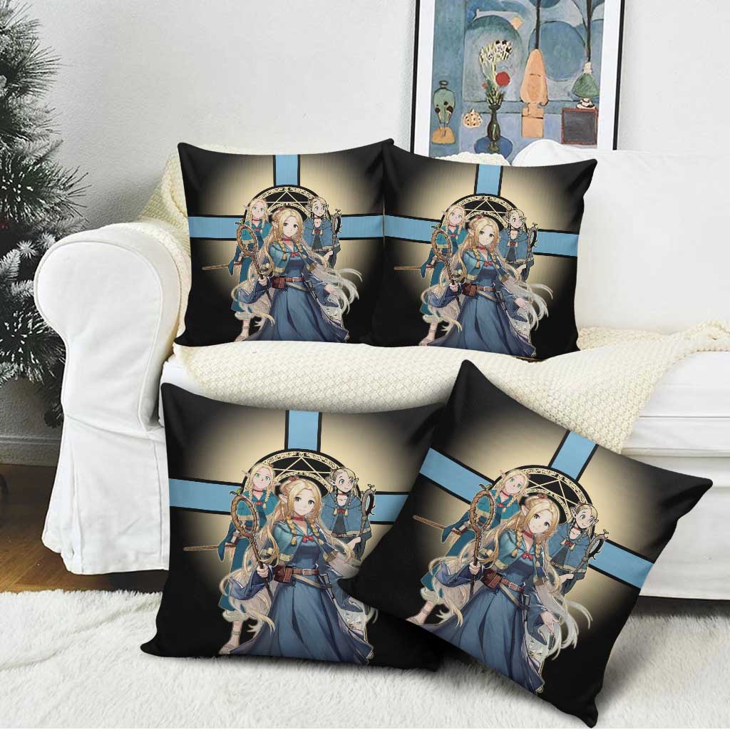 Marcille Donato Elf Mage Pillow Cover Fantasy Anime Illustration Style