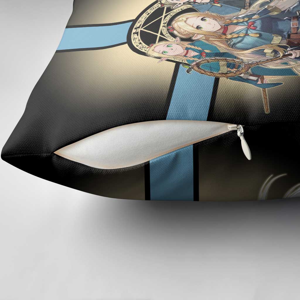 Marcille Donato Elf Mage Pillow Cover Fantasy Anime Illustration Style