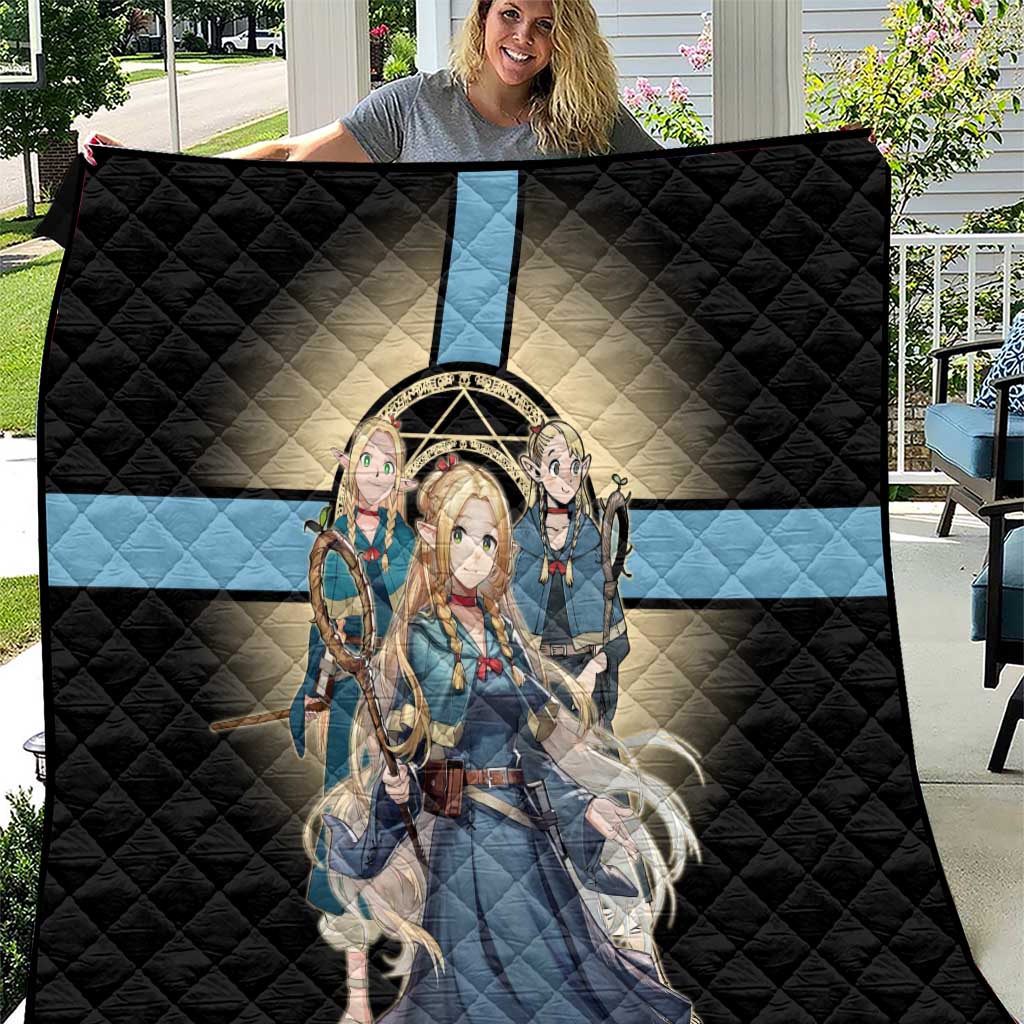 Marcille Donato Elf Mage Quilt Fantasy Anime Illustration Style