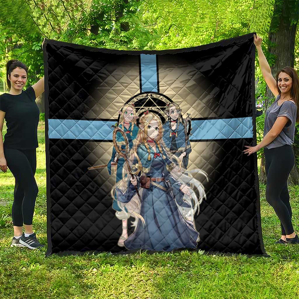 Marcille Donato Elf Mage Quilt Fantasy Anime Illustration Style
