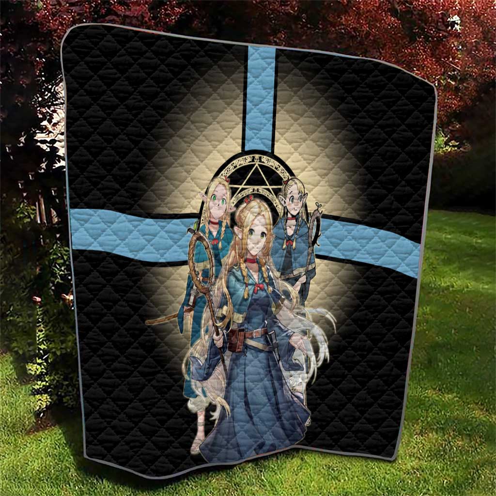 Marcille Donato Elf Mage Quilt Fantasy Anime Illustration Style