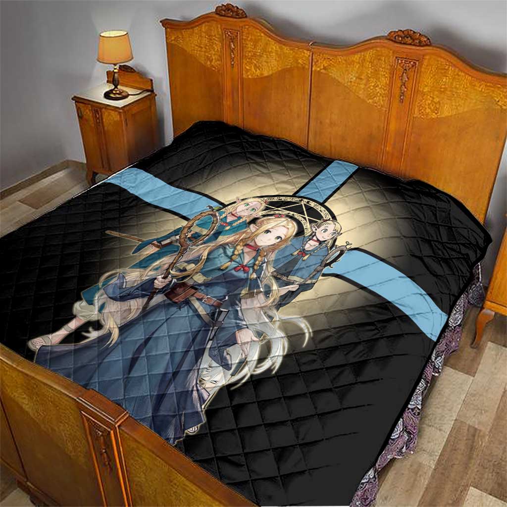 Marcille Donato Elf Mage Quilt Fantasy Anime Illustration Style
