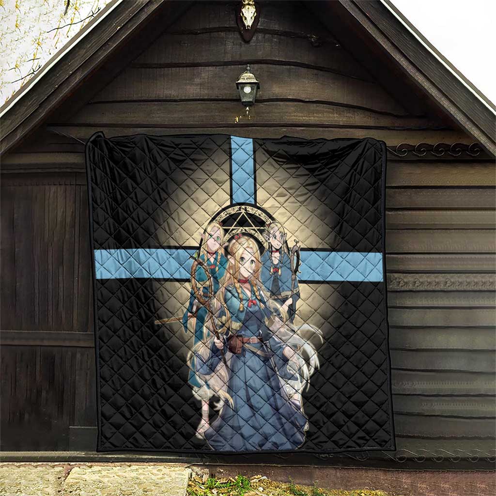 Marcille Donato Elf Mage Quilt Fantasy Anime Illustration Style