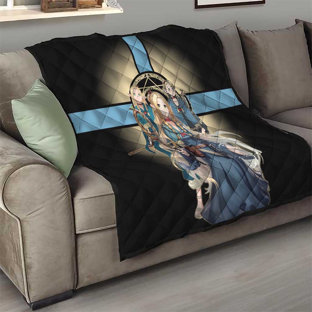 Marcille Donato Elf Mage Quilt Fantasy Anime Illustration Style