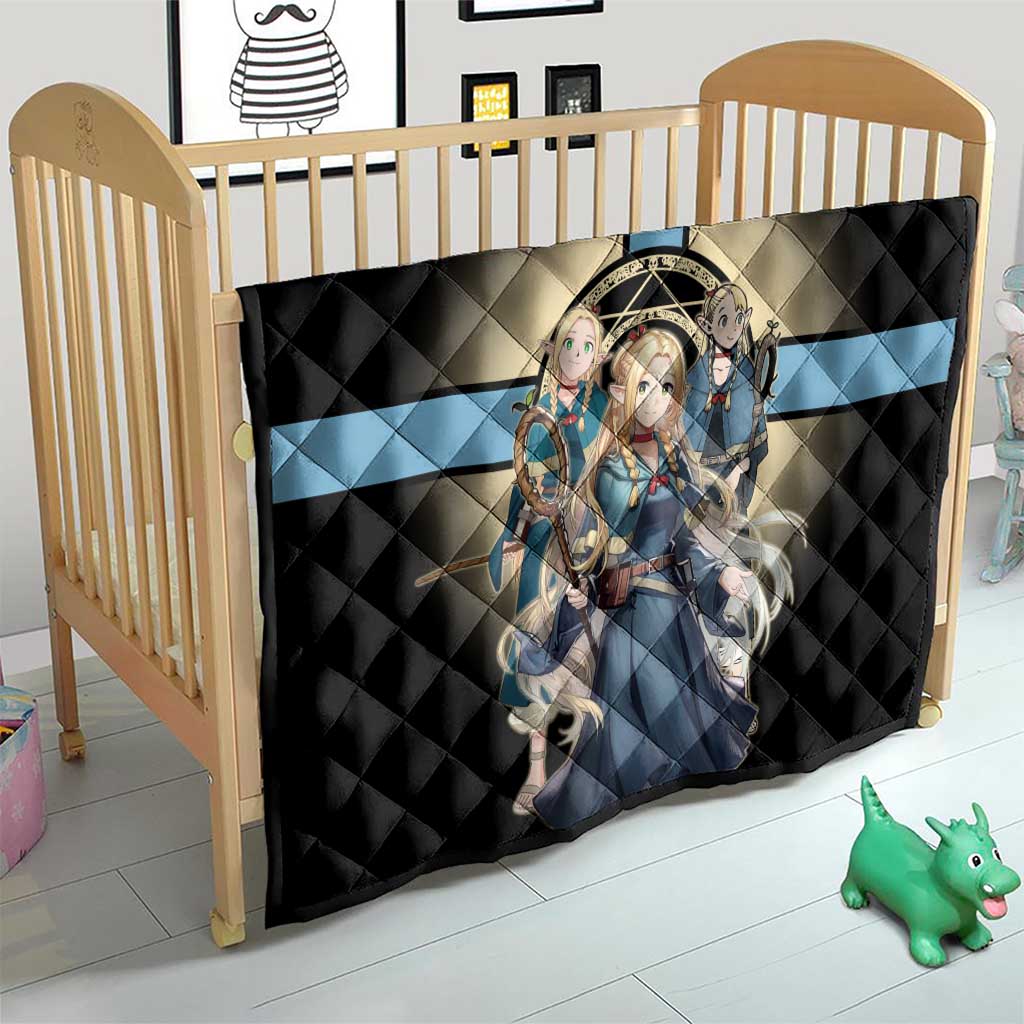 Marcille Donato Elf Mage Quilt Fantasy Anime Illustration Style