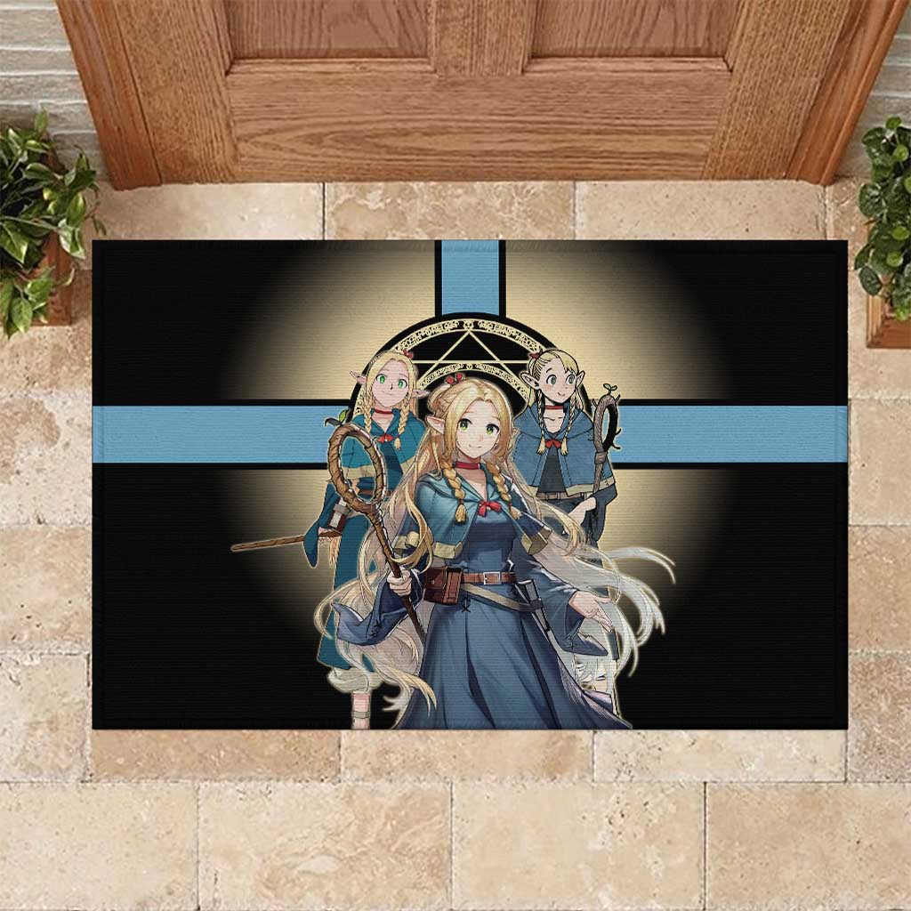 Marcille Donato Elf Mage Rubber Doormat Fantasy Anime Illustration Style