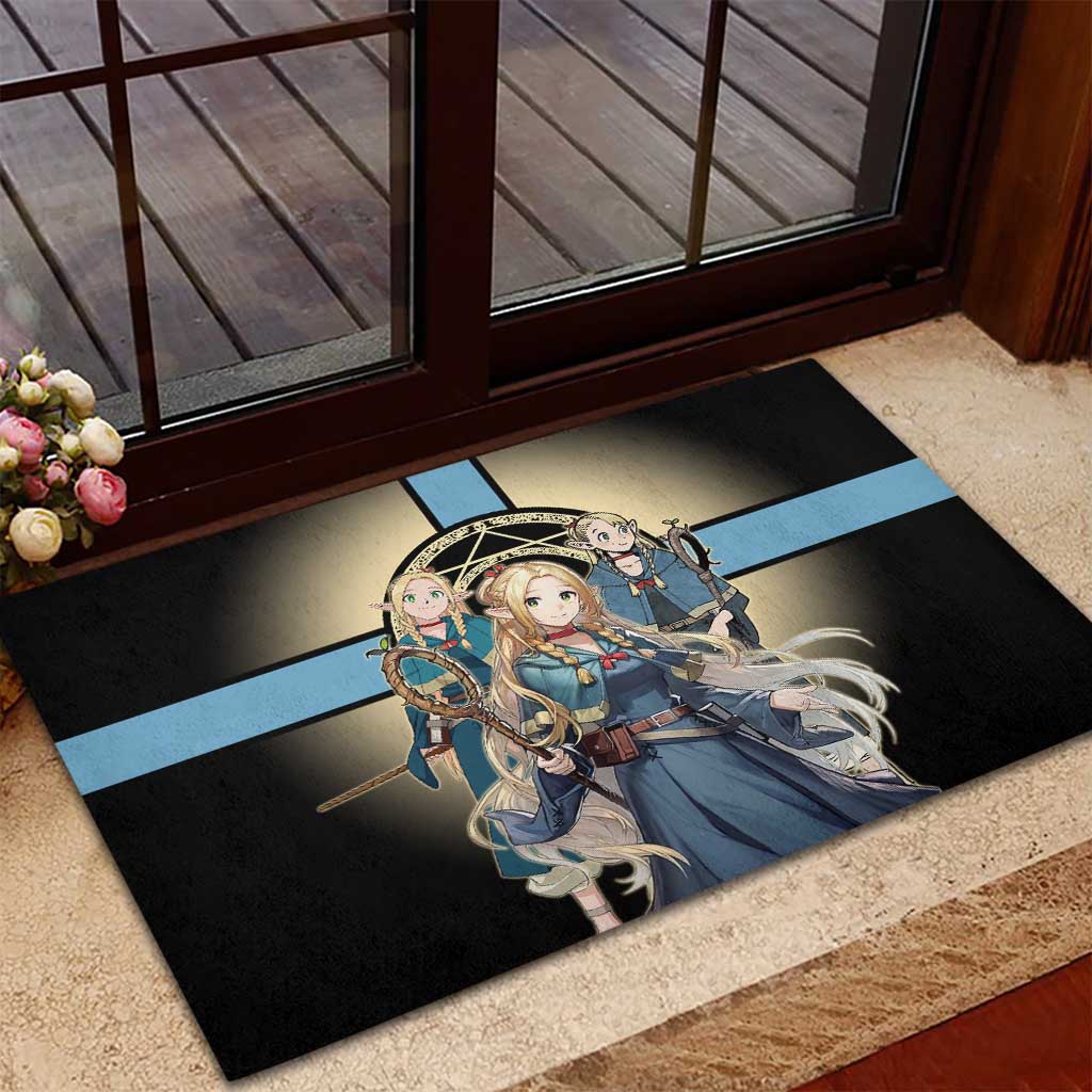Marcille Donato Elf Mage Rubber Doormat Fantasy Anime Illustration Style