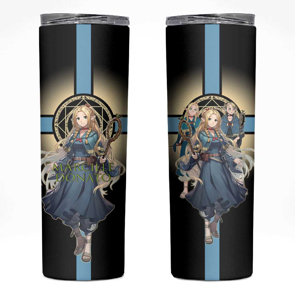 Marcille Donato Elf Mage Skinny Tumbler Fantasy Anime Illustration Style