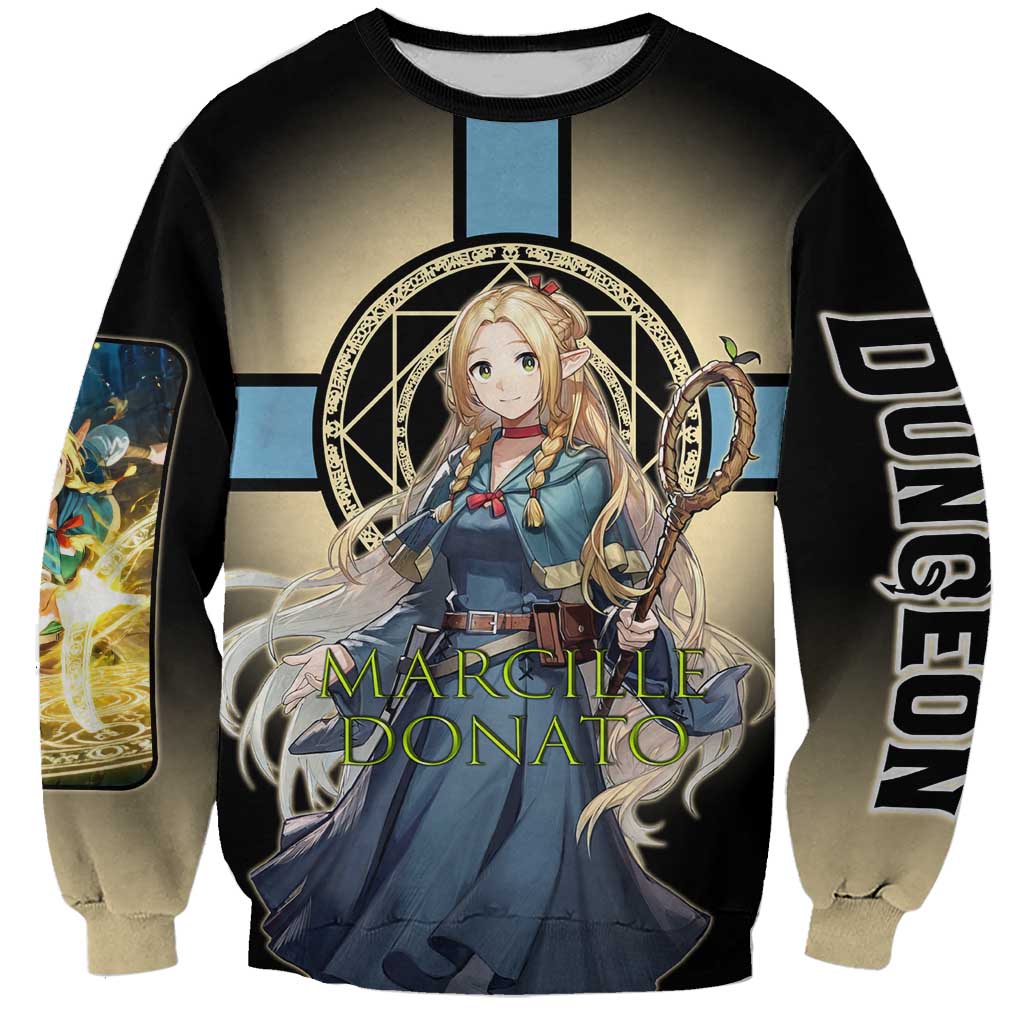 Marcille Donato Elf Mage Sweatshirt Fantasy Anime Illustration Style