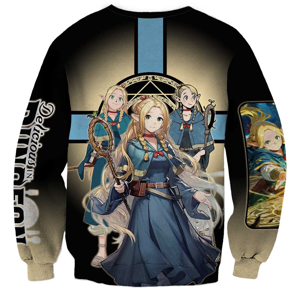 Marcille Donato Elf Mage Sweatshirt Fantasy Anime Illustration Style