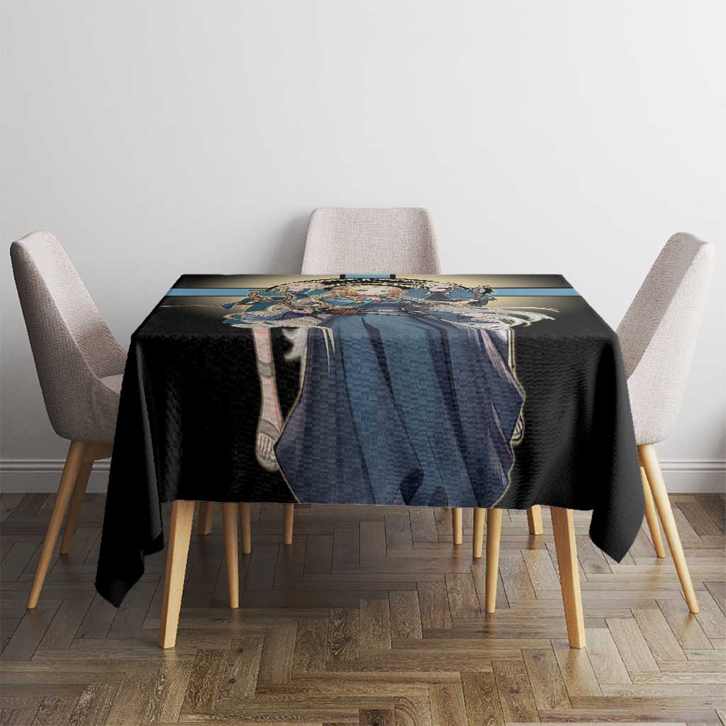 Marcille Donato Elf Mage Tablecloth Fantasy Anime Illustration Style