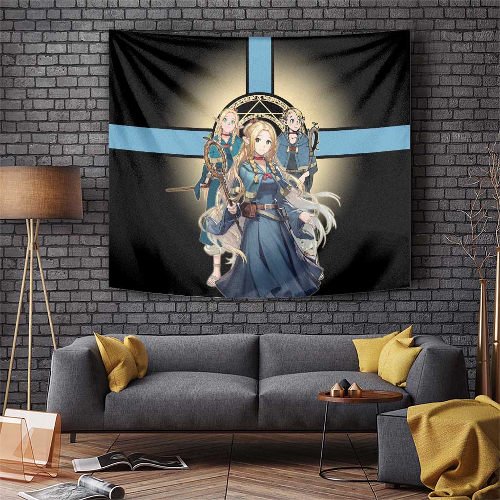 Marcille Donato Elf Mage Tapestry Fantasy Anime Illustration Style