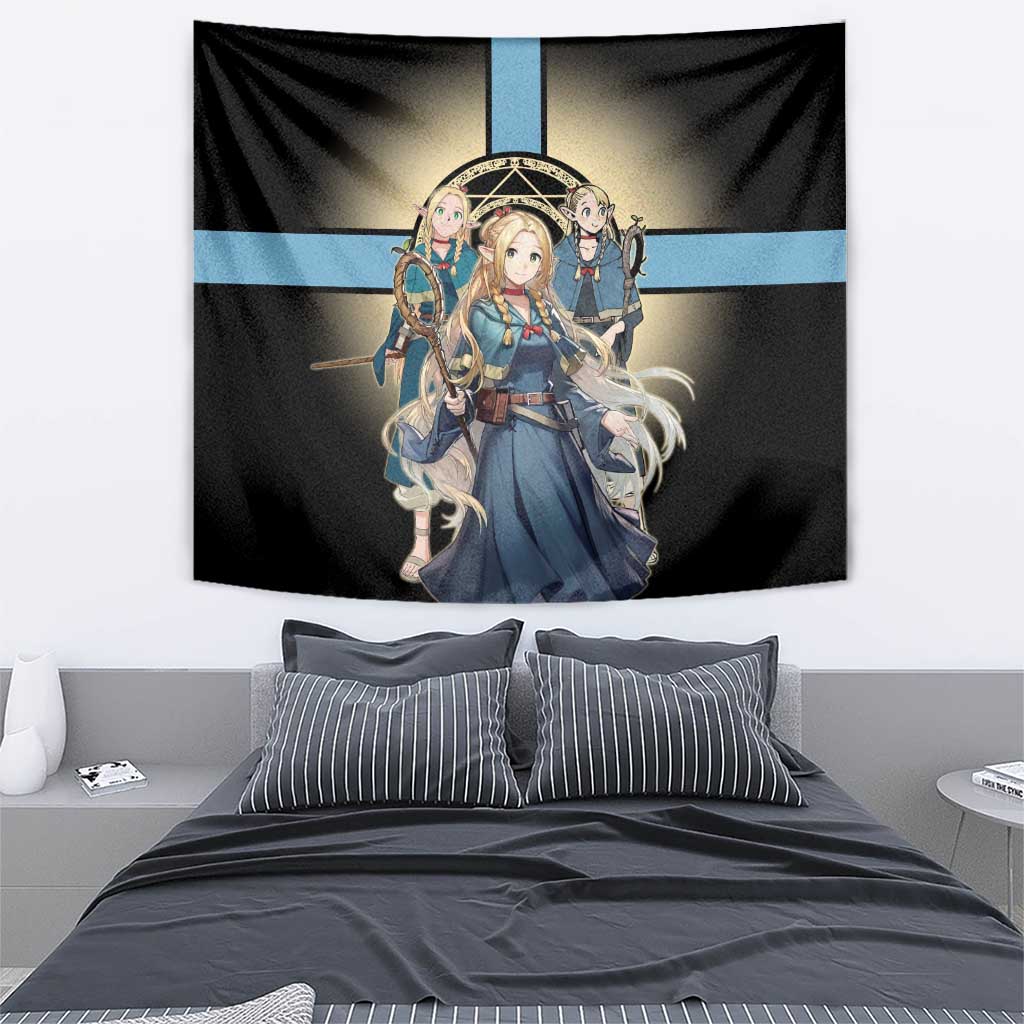 Marcille Donato Elf Mage Tapestry Fantasy Anime Illustration Style