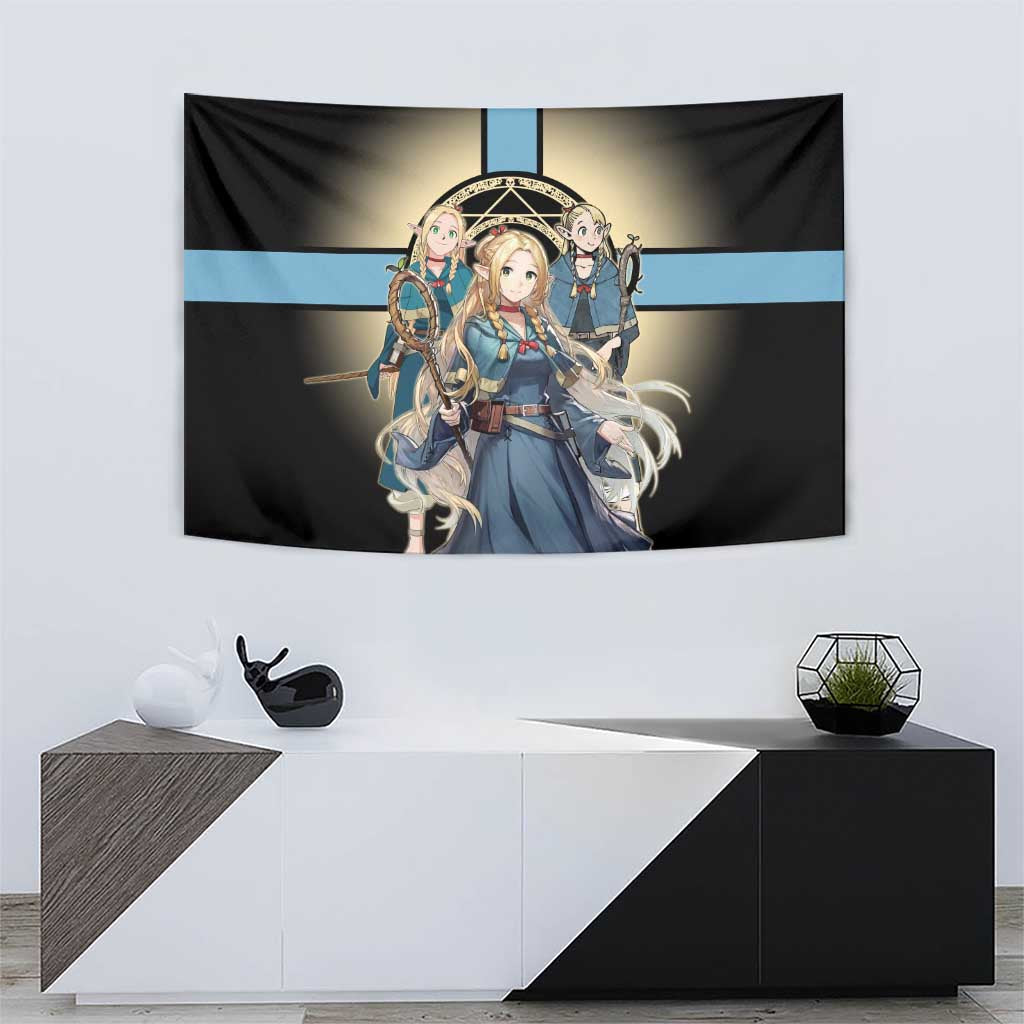 Marcille Donato Elf Mage Tapestry Fantasy Anime Illustration Style