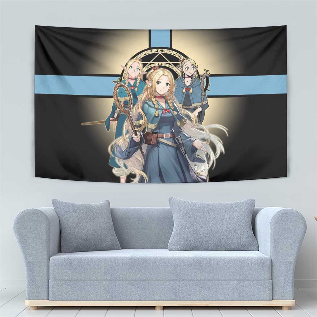 Marcille Donato Elf Mage Tapestry Fantasy Anime Illustration Style