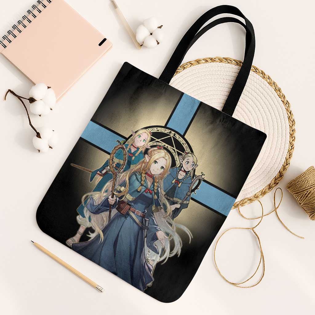 Marcille Donato Elf Mage Tote Bag Fantasy Anime Illustration Style