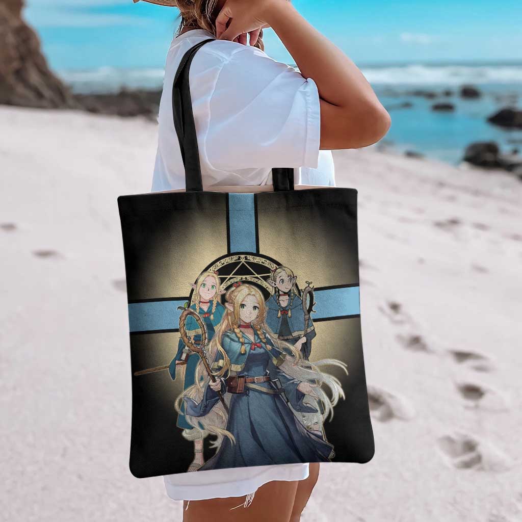 Marcille Donato Elf Mage Tote Bag Fantasy Anime Illustration Style
