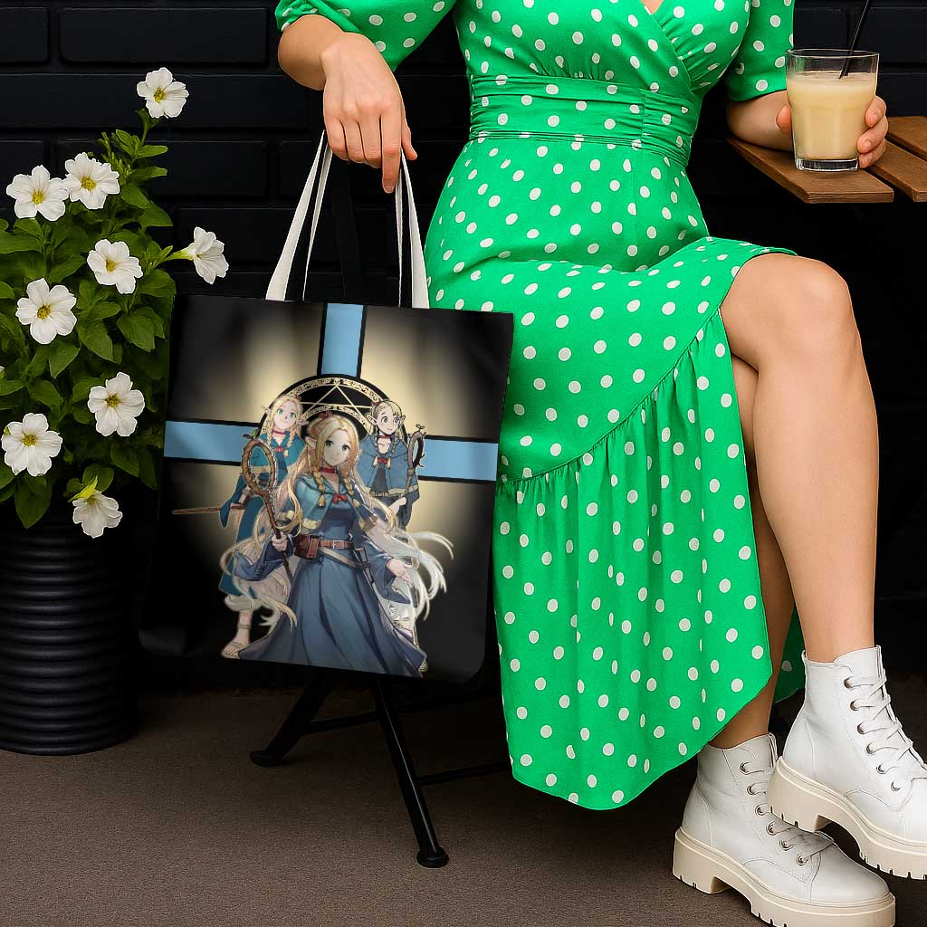 Marcille Donato Elf Mage Tote Bag Fantasy Anime Illustration Style