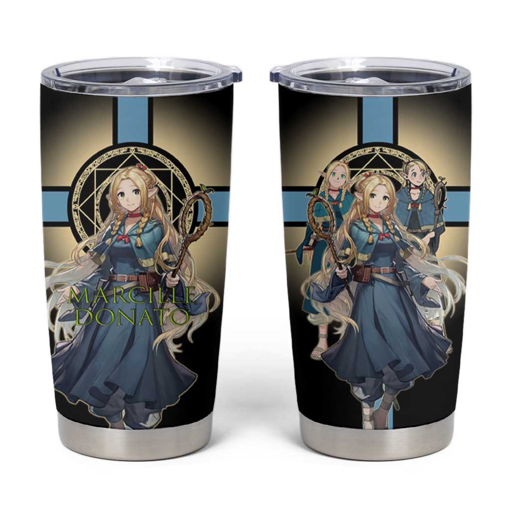 Marcille Donato Elf Mage Tumbler Cup Fantasy Anime Illustration Style