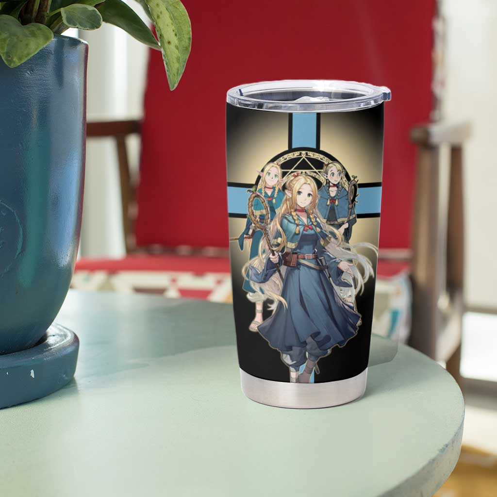 Marcille Donato Elf Mage Tumbler Cup Fantasy Anime Illustration Style