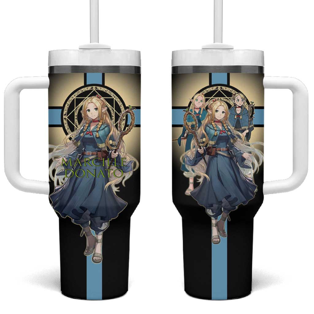 Marcille Donato Elf Mage Tumbler With Handle Fantasy Anime Illustration Style