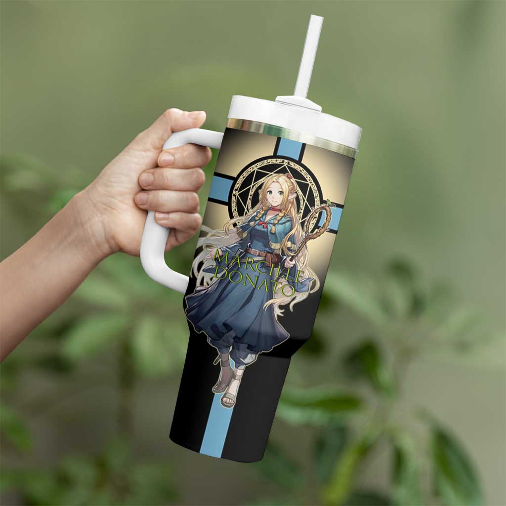 Marcille Donato Elf Mage Tumbler With Handle Fantasy Anime Illustration Style