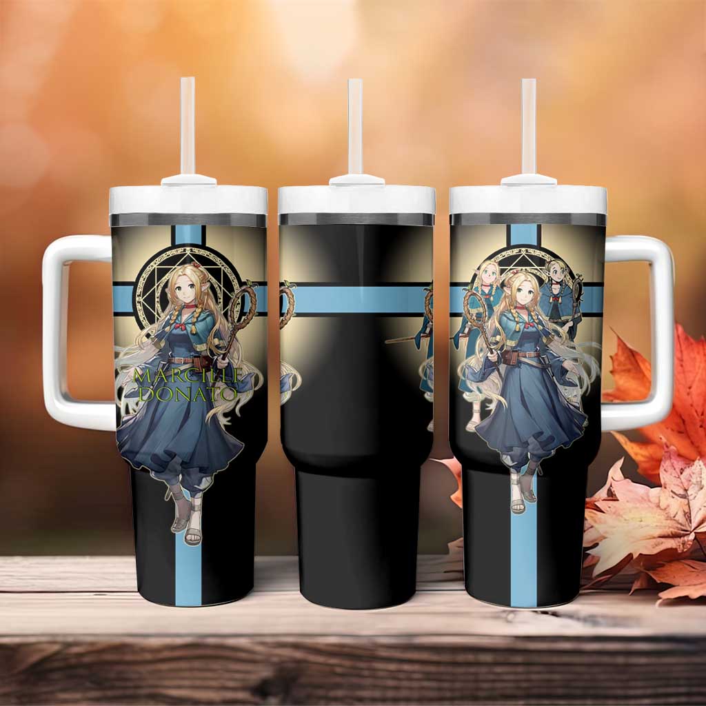 Marcille Donato Elf Mage Tumbler With Handle Fantasy Anime Illustration Style