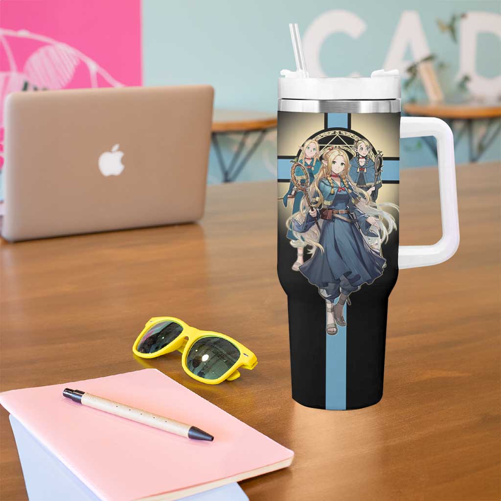 Marcille Donato Elf Mage Tumbler With Handle Fantasy Anime Illustration Style