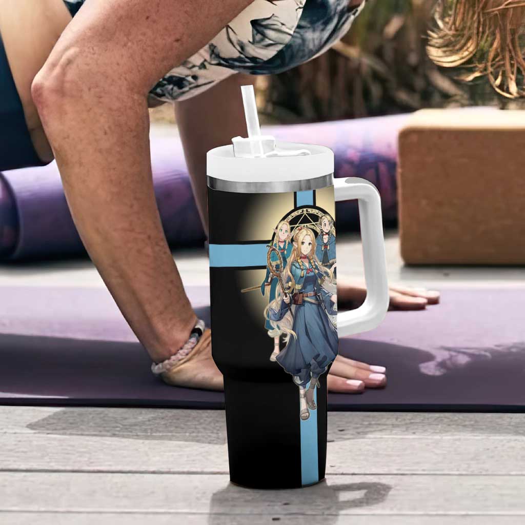 Marcille Donato Elf Mage Tumbler With Handle Fantasy Anime Illustration Style