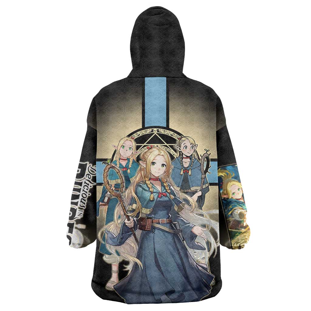 Marcille Donato Elf Mage Wearable Blanket Hoodie Fantasy Anime Illustration Style