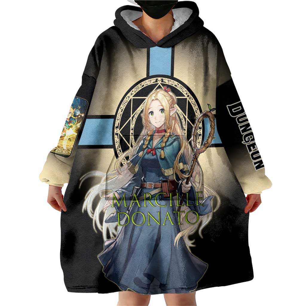 Marcille Donato Elf Mage Wearable Blanket Hoodie Fantasy Anime Illustration Style