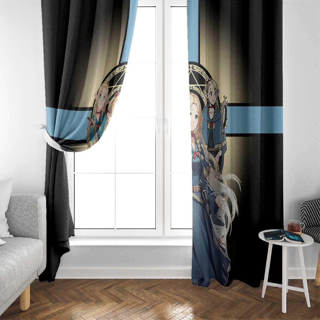 Marcille Donato Elf Mage Window Curtain Fantasy Anime Illustration Style