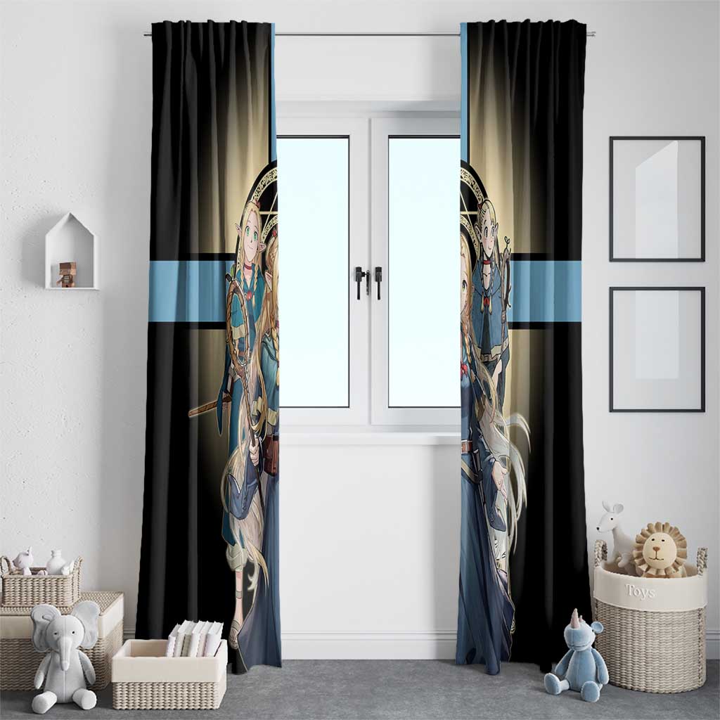Marcille Donato Elf Mage Window Curtain Fantasy Anime Illustration Style