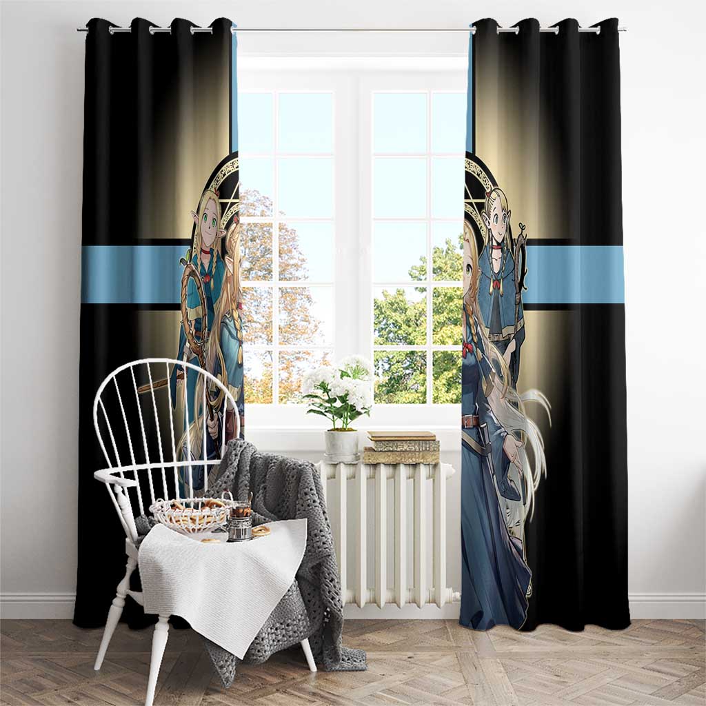 Marcille Donato Elf Mage Window Curtain Fantasy Anime Illustration Style