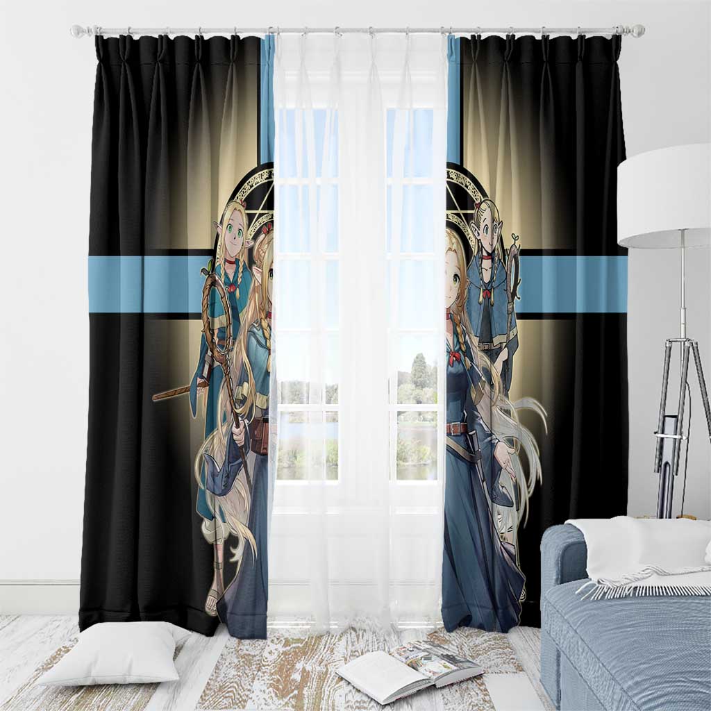 Marcille Donato Elf Mage Window Curtain Fantasy Anime Illustration Style