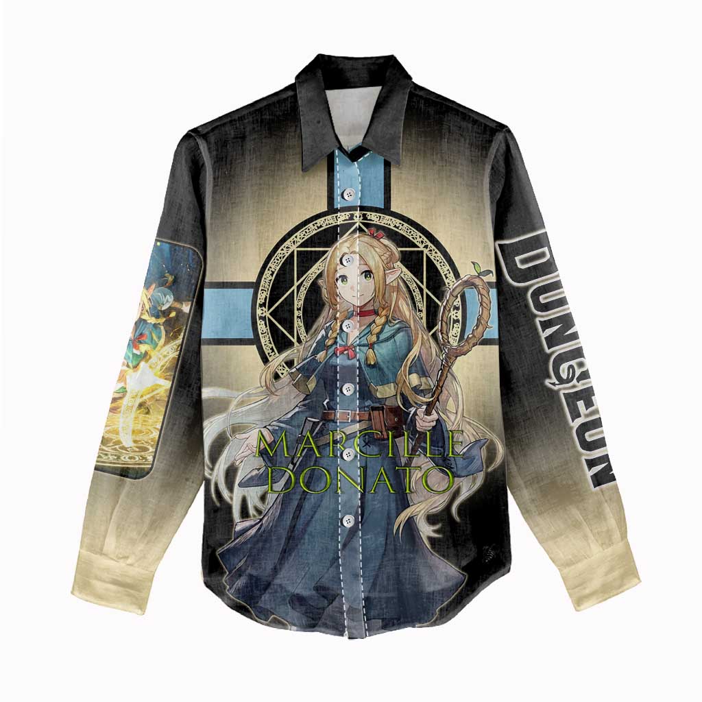 Marcille Donato Elf Mage Women Casual Shirt Fantasy Anime Illustration Style