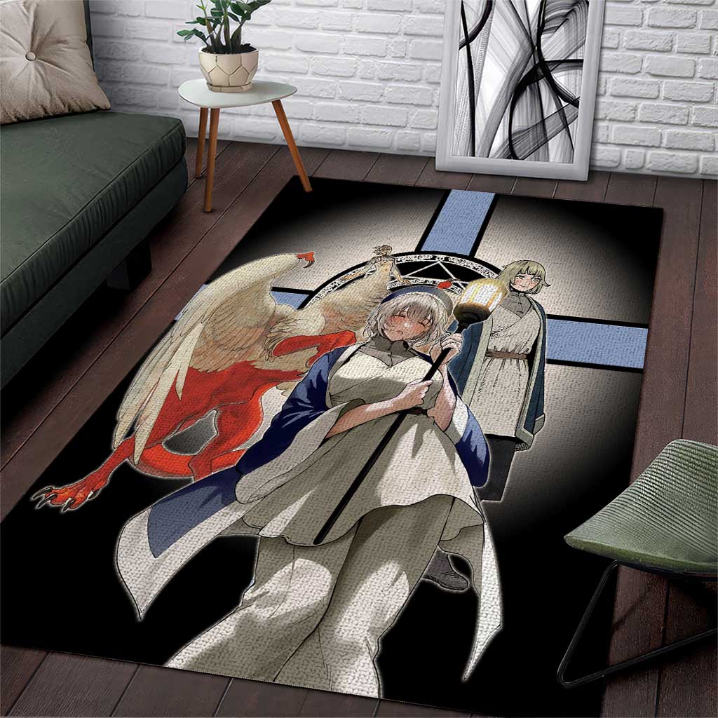 Falin Touden Lightbearer Area Rug Fantasy Anime Illustration Style