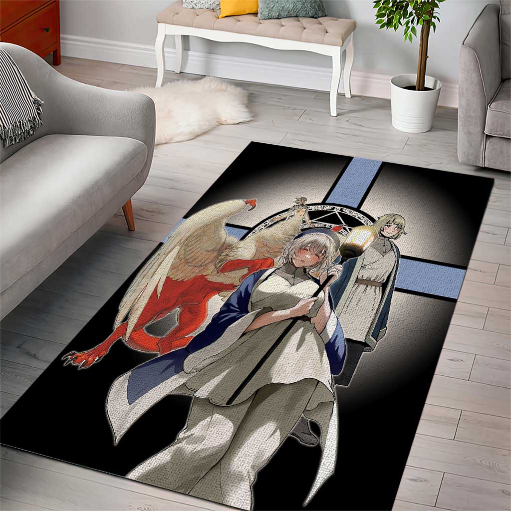 Falin Touden Lightbearer Area Rug Fantasy Anime Illustration Style