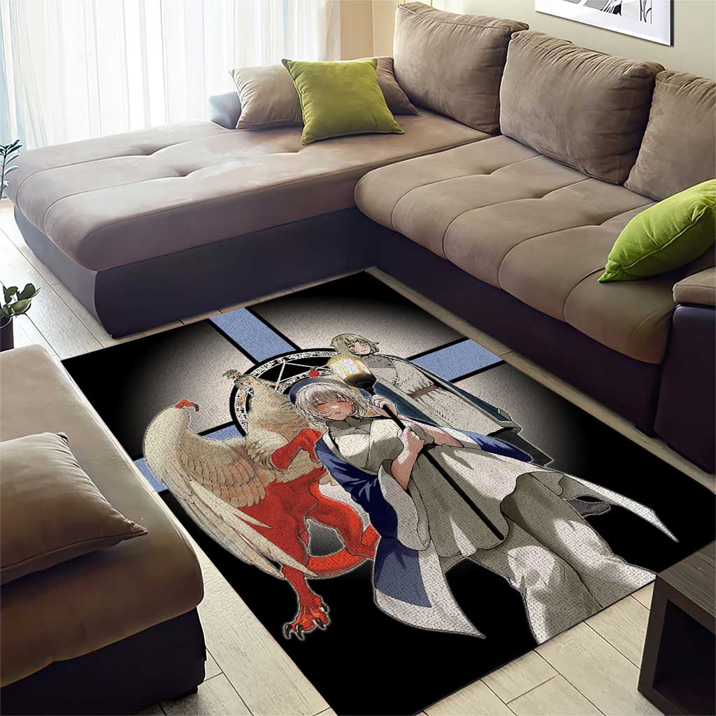 Falin Touden Lightbearer Area Rug Fantasy Anime Illustration Style