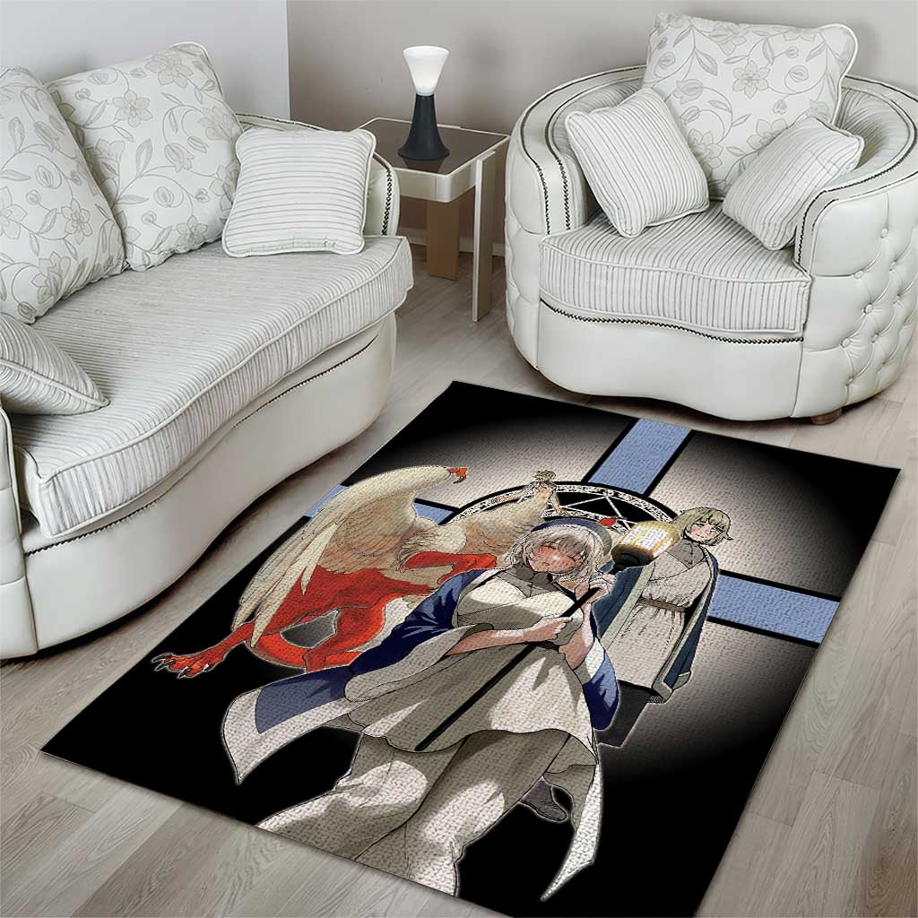 Falin Touden Lightbearer Area Rug Fantasy Anime Illustration Style