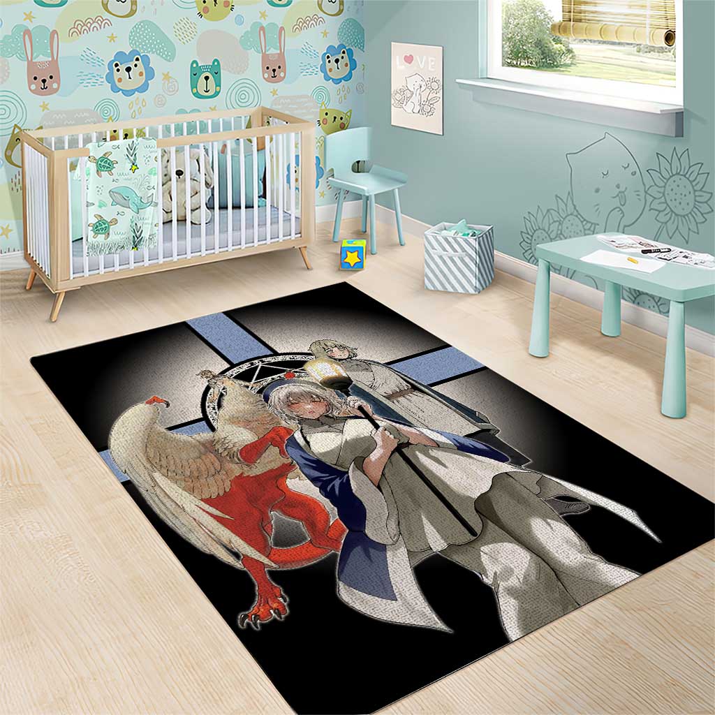 Falin Touden Lightbearer Area Rug Fantasy Anime Illustration Style