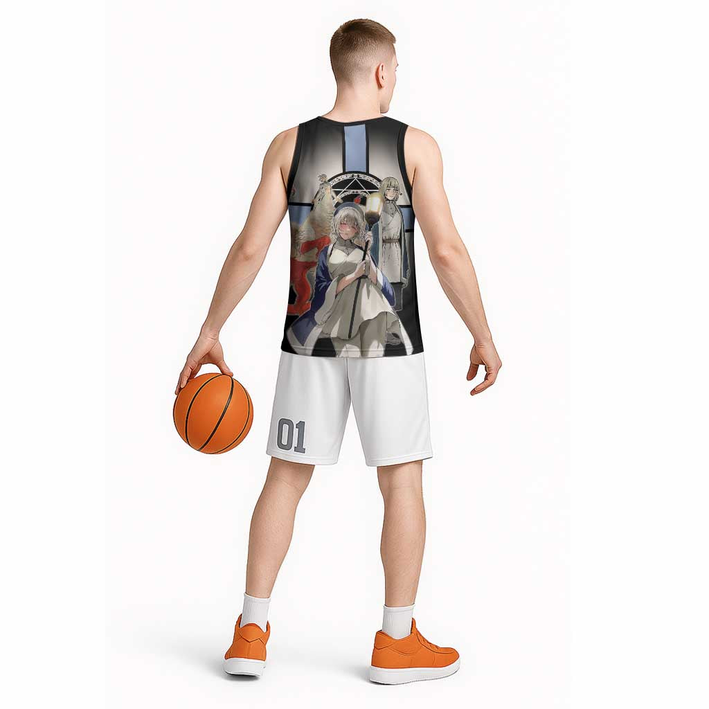 Falin Touden Lightbearer Basketball Jersey Fantasy Anime Illustration Style