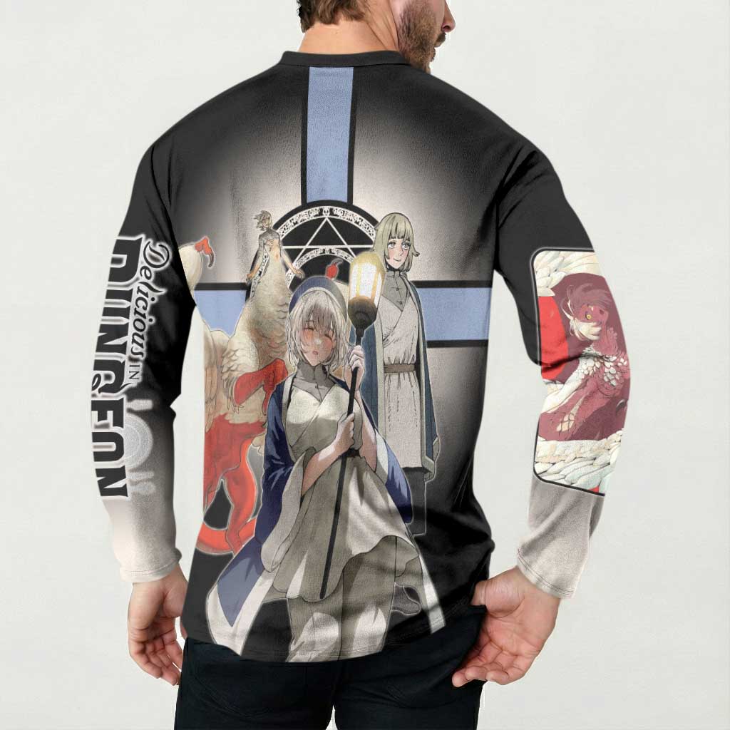 Falin Touden Lightbearer Button Sweatshirt Fantasy Anime Illustration Style