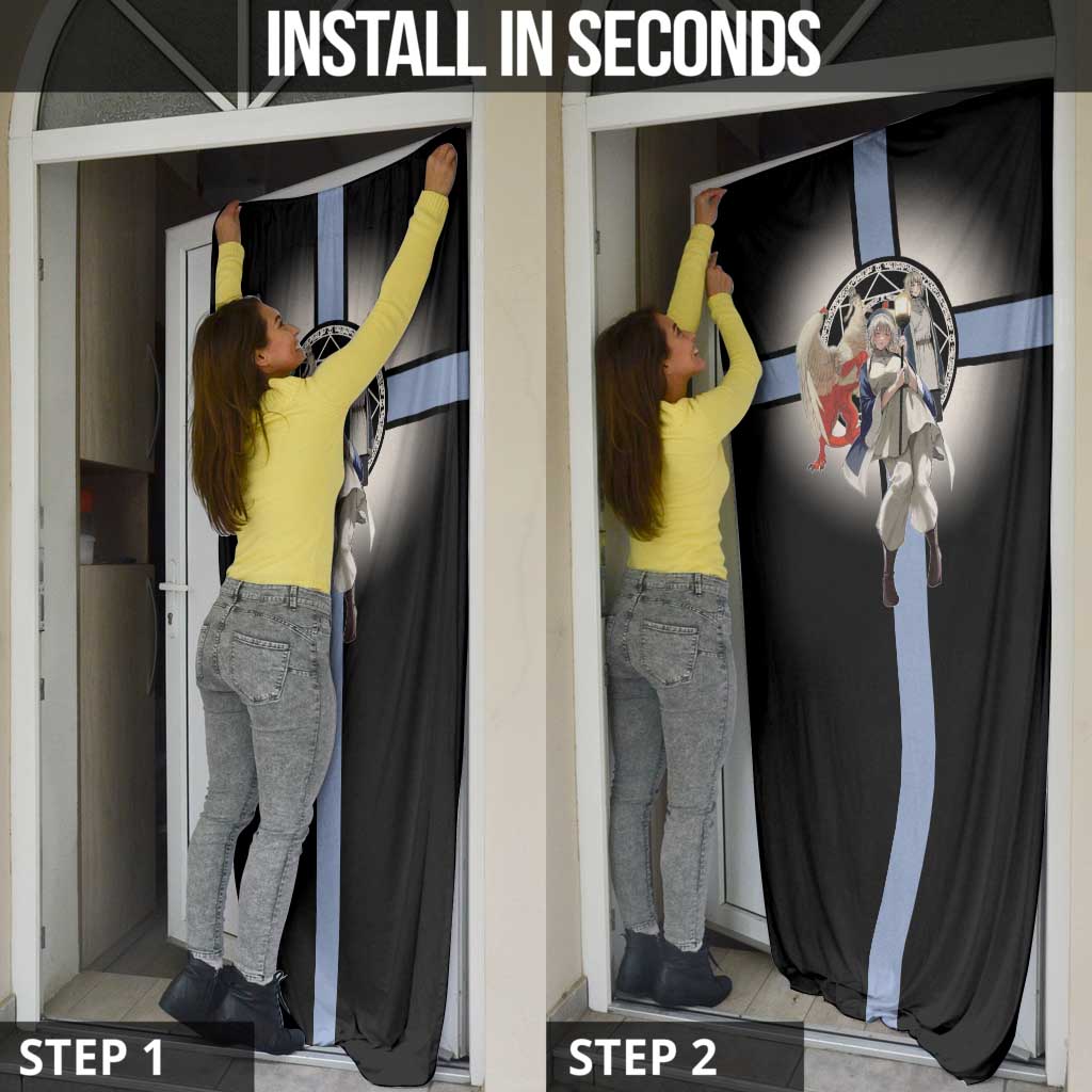 Falin Touden Lightbearer Door Cover Fantasy Anime Illustration Style