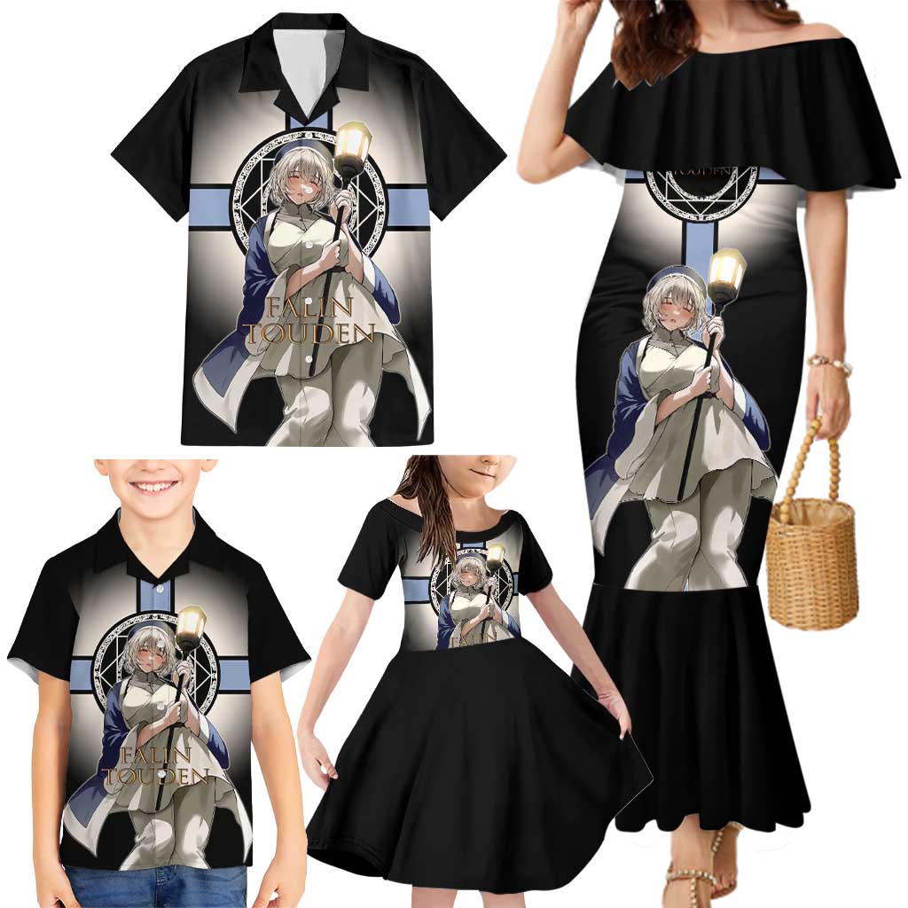 Falin Touden Lightbearer Family Matching Mermaid Dress and Hawaiian Shirt Fantasy Anime Illustration Style