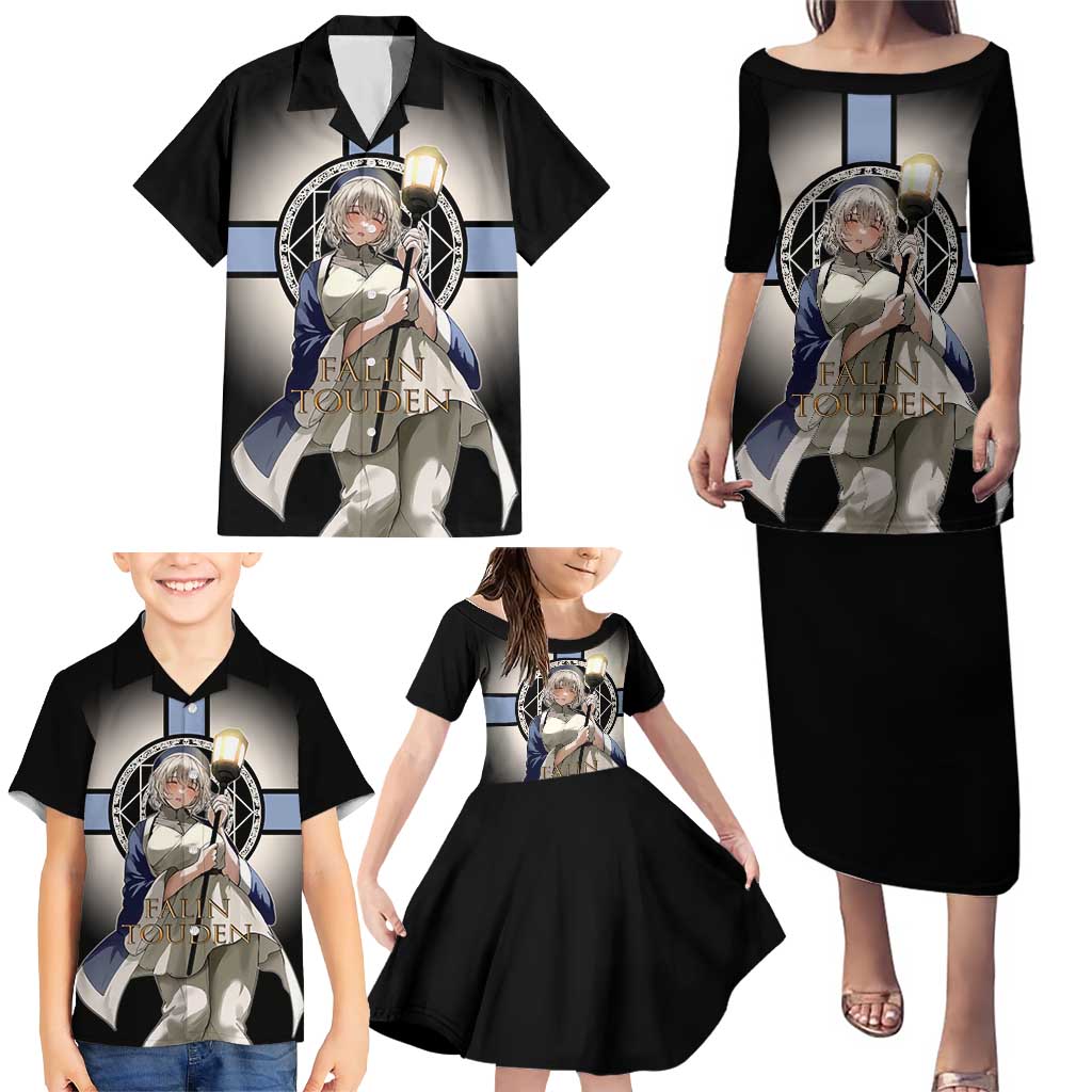 Falin Touden Lightbearer Family Matching Puletasi and Hawaiian Shirt Fantasy Anime Illustration Style