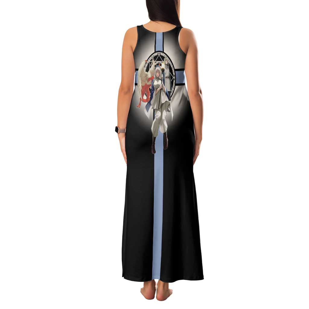 Falin Touden Lightbearer Family Matching Tank Maxi Dress and Hawaiian Shirt Fantasy Anime Illustration Style