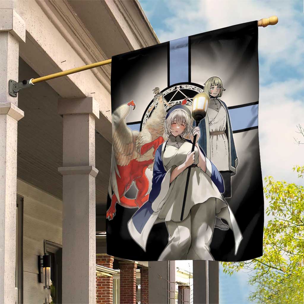 Falin Touden Lightbearer Garden Flag Fantasy Anime Illustration Style