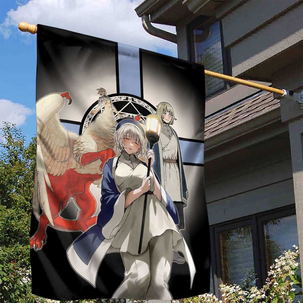 Falin Touden Lightbearer Garden Flag Fantasy Anime Illustration Style