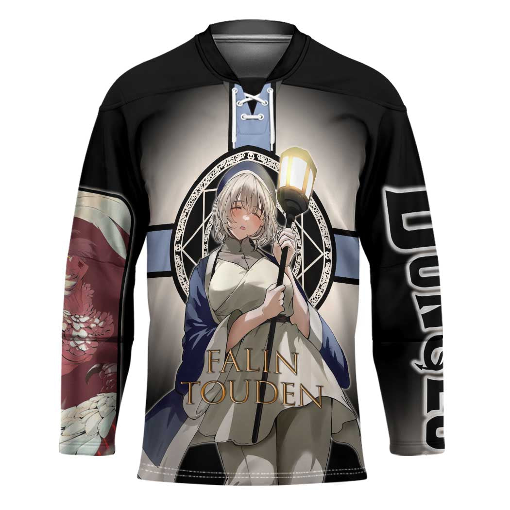 Falin Touden Lightbearer Hockey Jersey Fantasy Anime Illustration Style